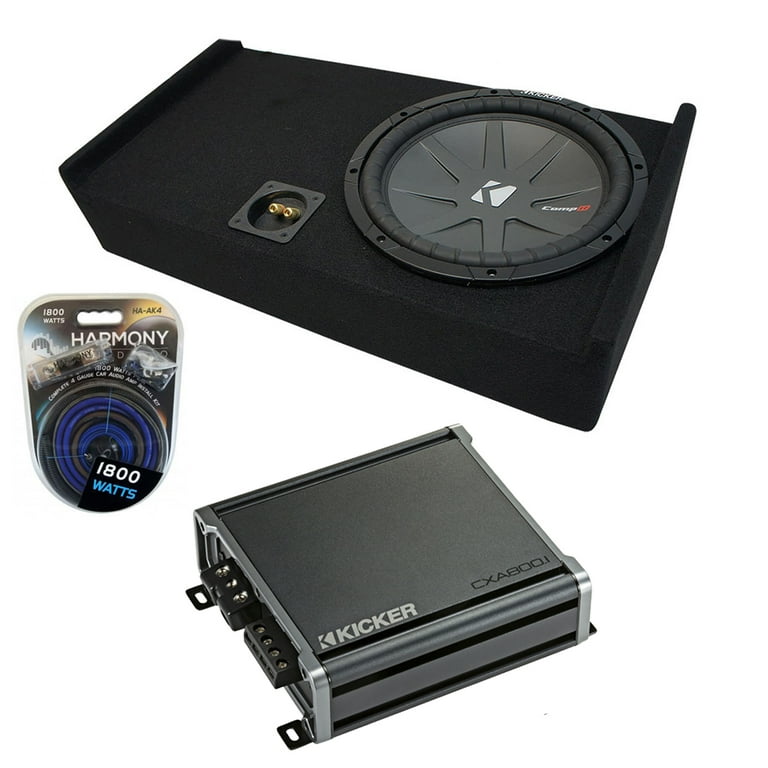 Compatible with 2009-2015 Ford F-150 Super Crew Truck Kicker Bundle Comp C12 Single 12 Sub Box Enclosure & CXA400.1 Compatible with 2009-2015 Ford F-150 Super Crew Truck Kicker Bundle Comp C12 Single 12 Sub Box Enclosure & CXA400.1